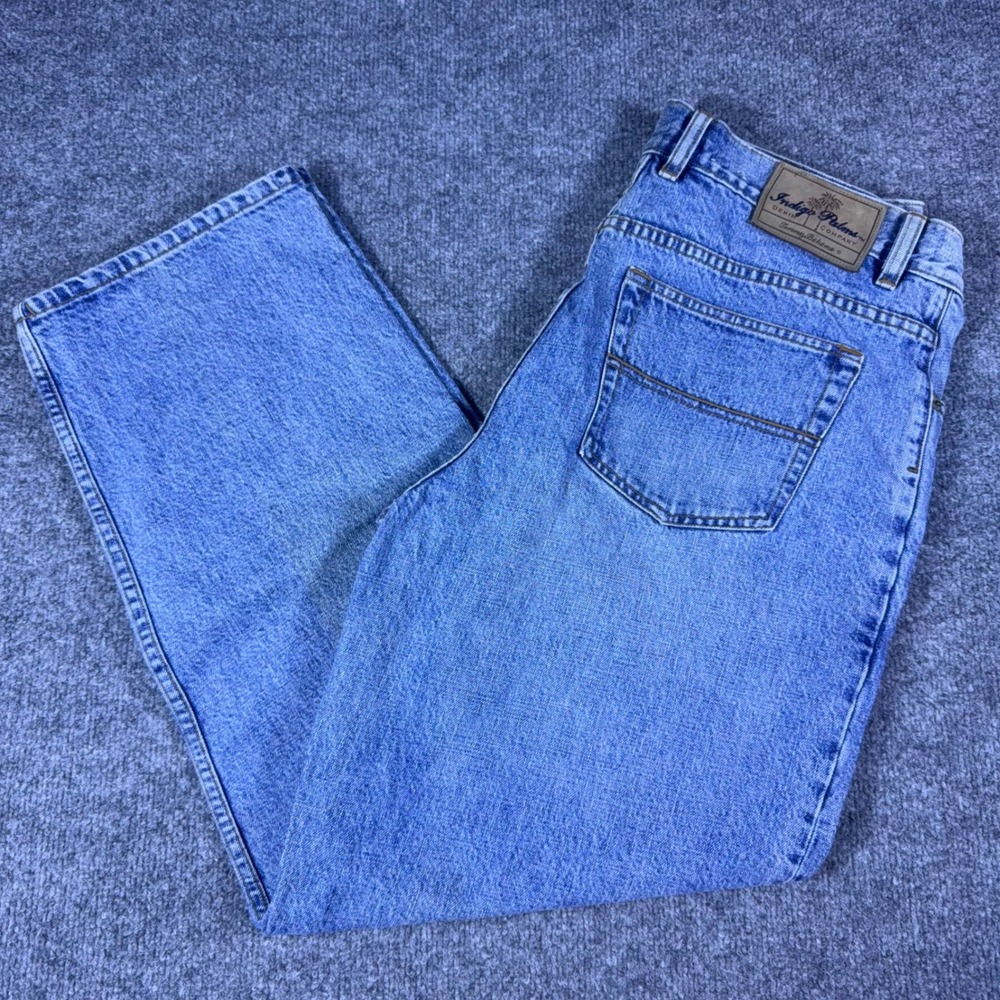 Tommy Bahama Indigo Palms Mens Relaxed Fit Jeans 35x30 Medium Wash Hong Kong
